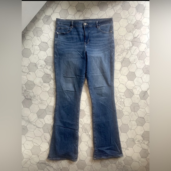 Bundle Lot of 9 pairs of jeans bottoms pants leggings American eagle 16 long - Picture 7 of 16